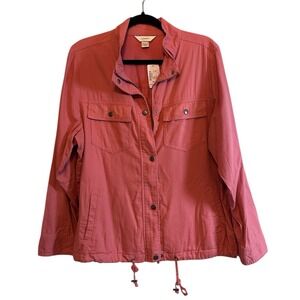 $65‎ CJ BANKS Jacket Womens X Plus 14W Coral Lightweight Coat NEW NWT